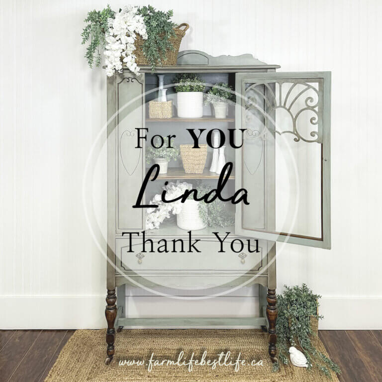 Coastal Farmhouse— 1940’s China Cabinet