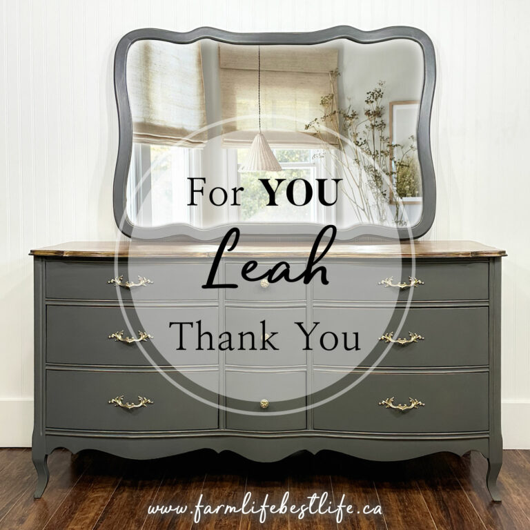 Charcoal Grey French Provincial— Custom Furniture Painting