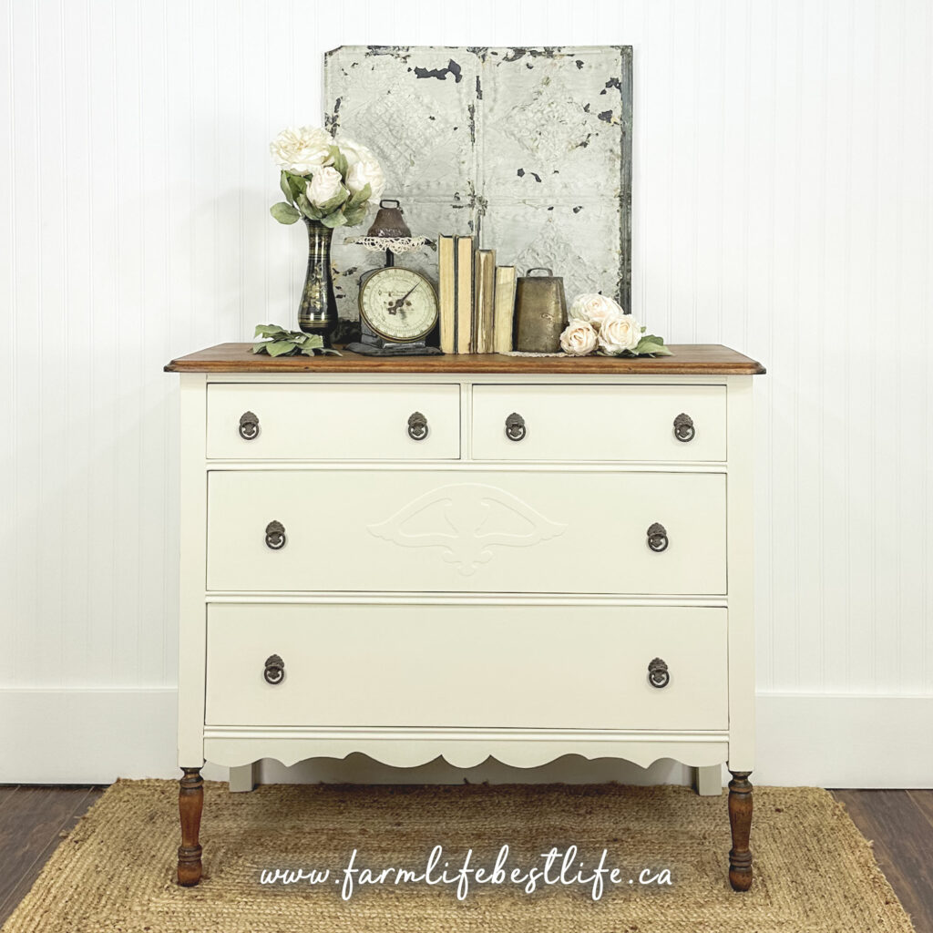 Farmhouse White Vintage Dresser