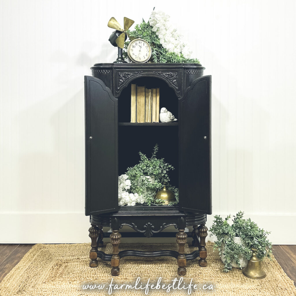 Restored Radio Cabinet in Black